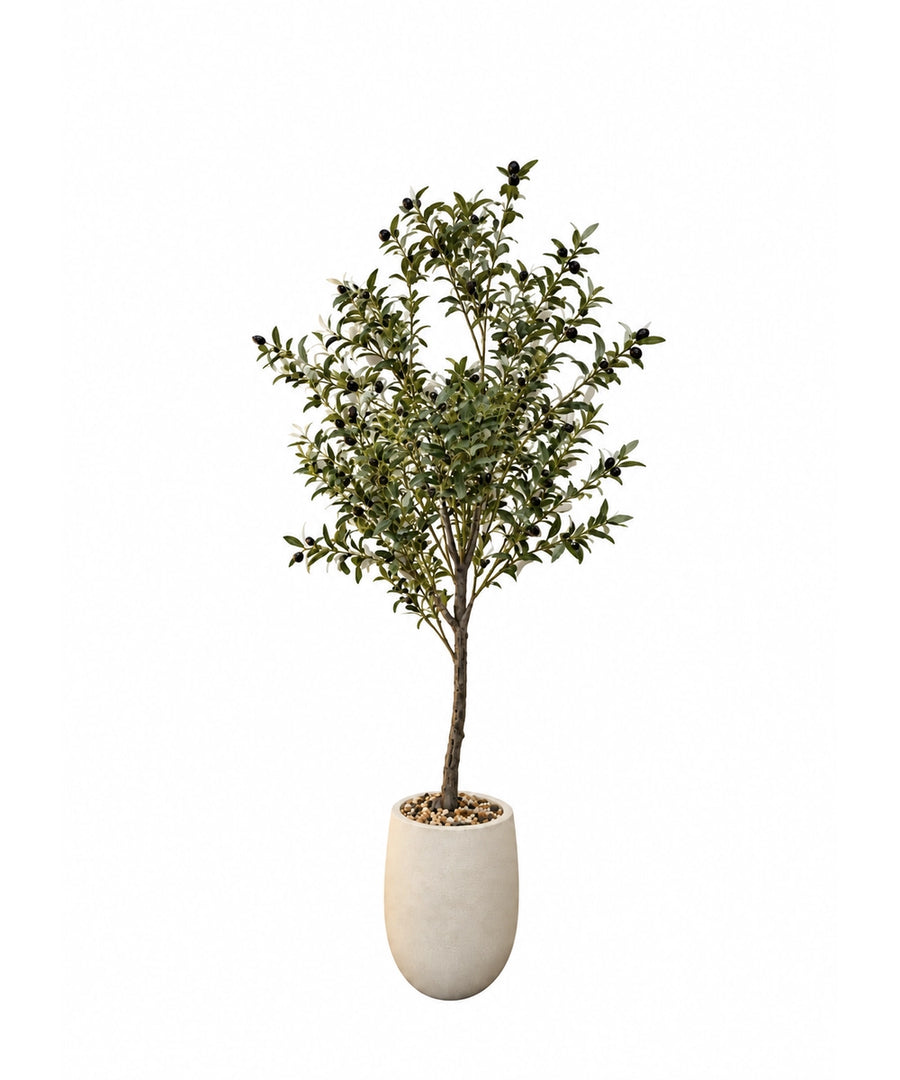 צמח מלאכותי + כד OLIVE