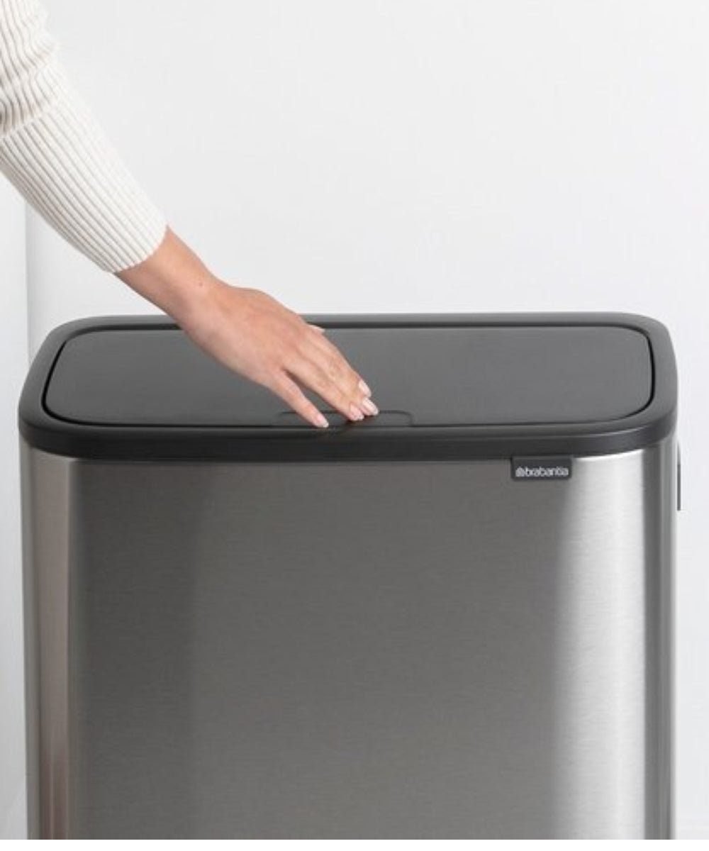 פח אשפה ניקל מוברש 60 ליטר BRABANTIA