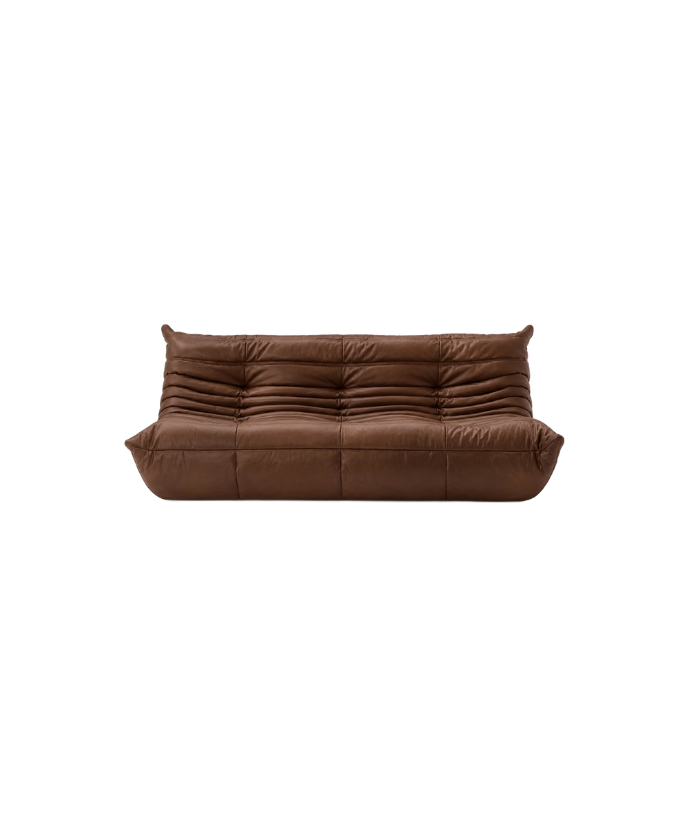 Alternative view of מערכת ישיבה דמוי עור MELISA