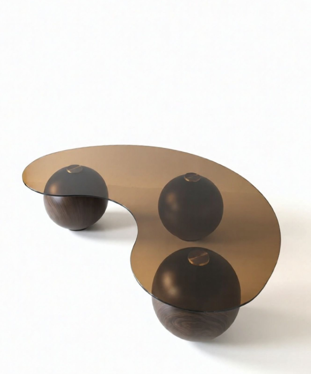 שולחן סלון זכוכית דגם ORI