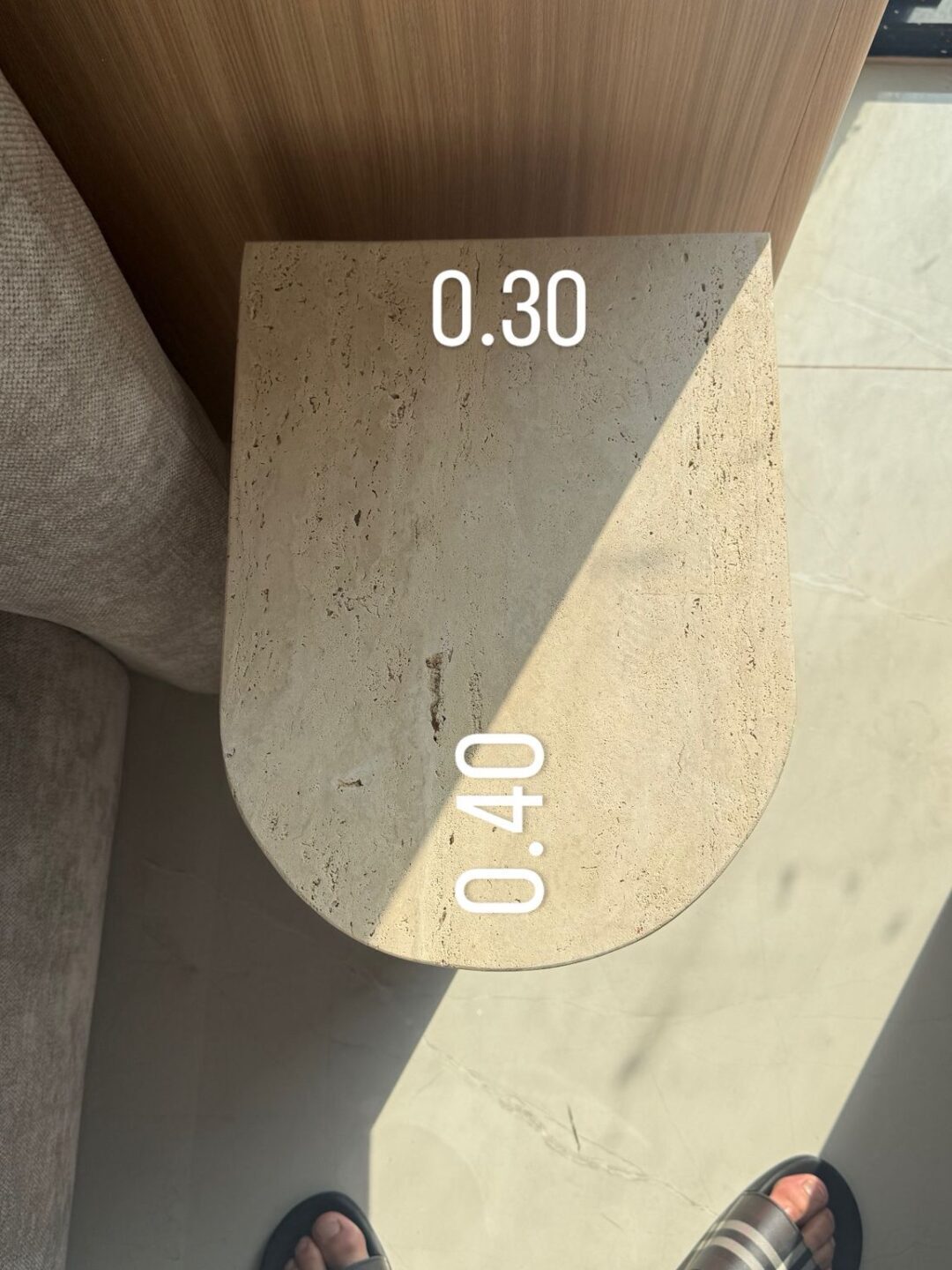 Alternative view of שידת צד שיש טבעי TERRA