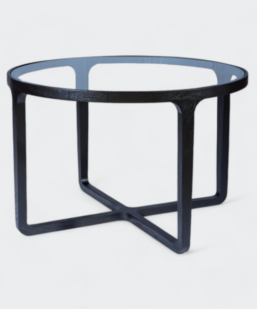 שולחן קפה עגול עם משטח זכוכית HAVANA ROUND – תמונה 7