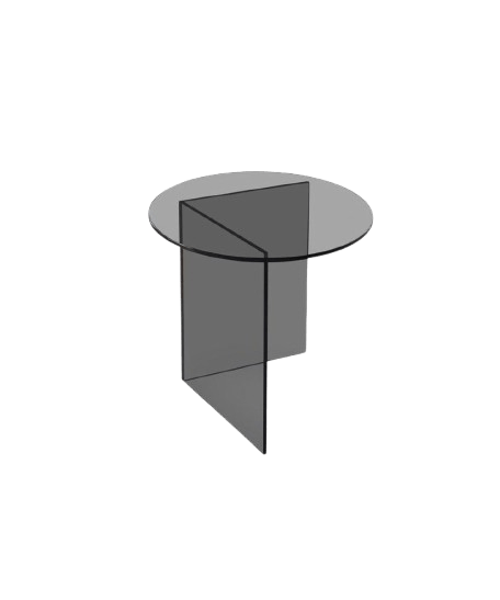 Alternative view of שולחן צד זכוכית ROUND