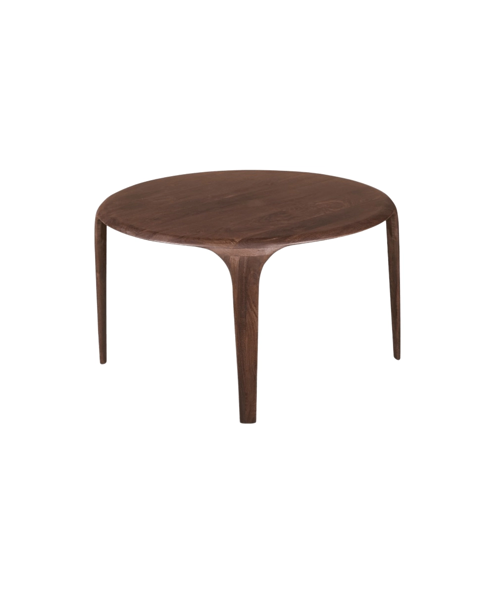 שולחן אוכל OLIVER ROUND BROWN – תמונה 2
