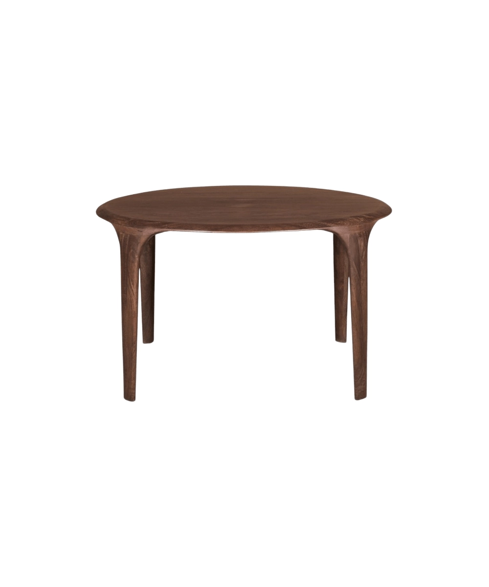 שולחן אוכל OLIVER ROUND BROWN – תמונה 3