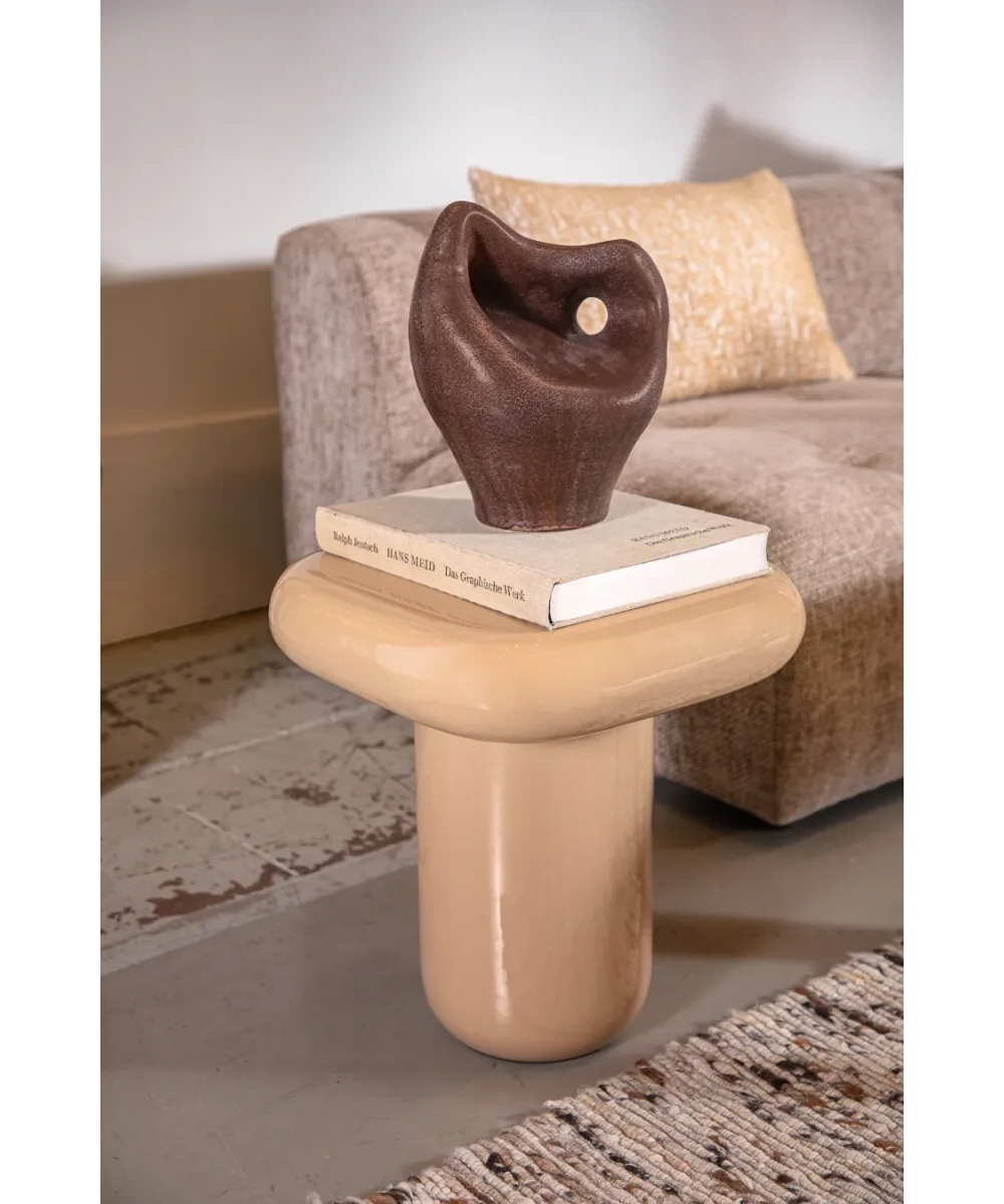 Alternative view of שולחן צד GLOSSY CAPPUCCINO